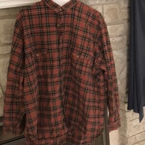 Ralph Lauren Rust Plaid Casual Shirt